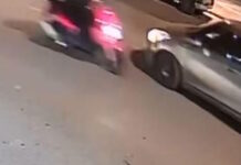 Τροχαίο στον Κολωνό: Η στιγμή που μεθυσμένη οδηγός μηχανής συγκρούεται με δύο αυτοκίνητα και μία μοτοσικλέτα