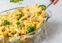 Ζυμαρικά με κοτόπουλο και μπρόκολο