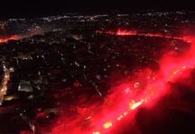 Ο ΟΦΗ γιορτάζει έναν αιώνα ζωής – Η νύχτα έγινε ημέρα στο Ηράκλειο από το pyro show των οπαδών