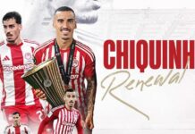 Ο Τσικίνιο επέκτεινε το συμβόλαιό του με τον Ολυμπιακό