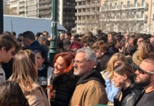 Τέμπη: Σίσσυ Χρηστίδου και Νίκος Συρίγος στο συλλαλητήριο της Αθήνας