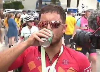 Ο Εντέν Αζάρ το γύρισε στην ποδηλασία και το γιόρτασε με μπύρες