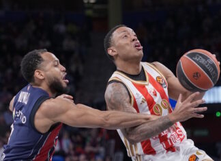 Η βαθμολογία της Euroleague με νέα πενταπλή ισοβαθμία μετά τη νίκη του Ερυθρού Αστέρα επί της Μπασκόνια