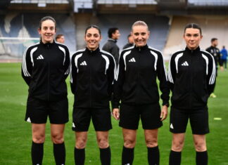 Καλαμάτα – Ηρακλής: Γράφτηκε ιστορία με τέσσερις γυναίκες διαιτητές στον τελικό του Super Cup της Super League 2