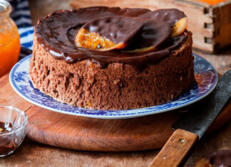 Κέικ πορτοκάλι με σοκολάτα