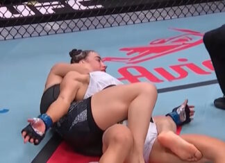 Σοκαριστικό νοκ-άουτ στο UFC, έμεινε ακίνητη και με ανοικτά τα μάτια μετά από γροθιές και λαβή πνιγμού