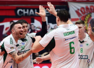 Ολυμπιακός – Παναθηναϊκός 2-3: Νίκη στο τάι μπρέικ και 2-0 στη σειρά των ημιτελικών της Volley League για τους «πράσινους»