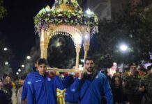 Η Εθνική πόλο ανδρών συμμετείχε στην Ακολουθία του Επιταφίου στην Αλεξανδρούπολη