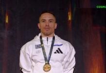 Λευτέρης Πετρούνιας: Η απονομή του χρυσού μεταλλίου και η ανάκρουση του εθνικού ύμνου στο Κάιρο