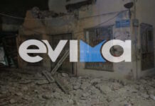 Σοκ στη Χαλκίδα: Κατέρρευσε ξαφνικά σπίτι μέσα σε εκκωφαντικό θόρυβο και σύννεφο σκόνης