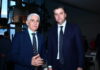 Γιαννάκης, Μποντιρόγκα, Παπαλουκάς, Ανδρουλάκης και Χαρδαλίας στο γκαλά της Euroleague στο Σταύρος Νιάρχος για το Final Four