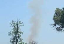 Φωτιά στο Κρυονέρι, στη συμβολή των οδών Ανοίξεω και Ειρήνης