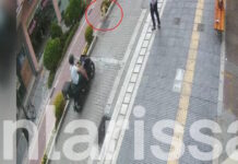Λάρισα: Μηχανάκι παρέσυρε και χτύπησε παιδί – Δείτε βίντεο από τη στιγμή του τροχαίου