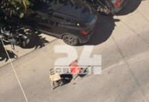 Ηράκλειο: Δύο καρέκλες ήταν η σήμανση για επικίνδυνη λακκούβα στη μέση του δρόμου – Δείτε βίντεο
