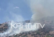 Κρήτη: Μαίνονται οι φωτιές – Ενεργά τρία μέτωπα σε Γάζι, Ιεράπετρα και Βιάννο