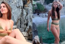 Αναστασία Παντούση: Οι φωτογραφίες με μαγιό στη θάλασσα από τις καλοκαιρινές διακοπές της