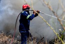 Αμφιλοχία: Πυροσβέστης έπαθε ηλεκτροπληξία ενώ έσβηνε φωτιά – Έχασε τις αισθήσεις του για δύο λεπτά