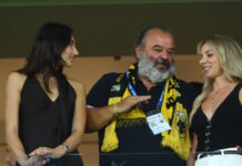 ΑΕΚ – Άρης: Ο Μάριος Ηλιόπουλος φιλοξένησε στη σουίτα του τις Ντρισμπιώτη και Πλατανιώτη
